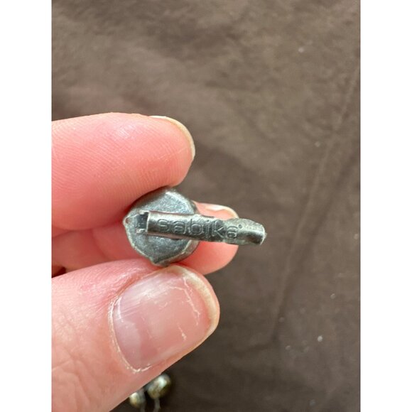 Sabika Drop Earrings With Yellow Green Stone - Picture 4 of 4